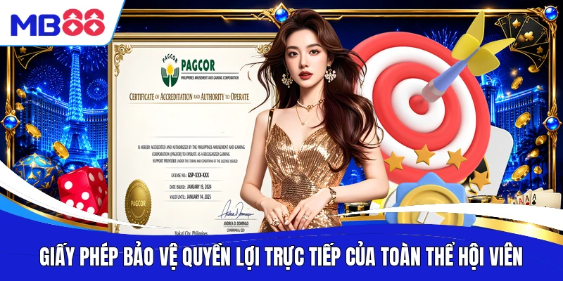 Giấy phép bảo vệ quyền lợi trực tiếp của toàn thể hội viên
