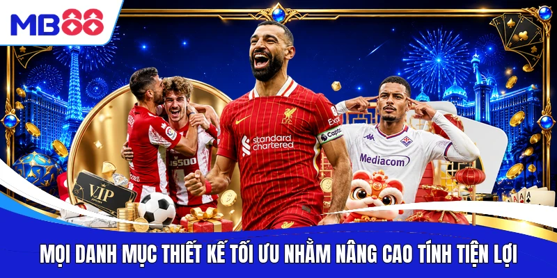 Mọi danh mục thiết kế tối ưu nhằm nâng cao tính tiện lợi